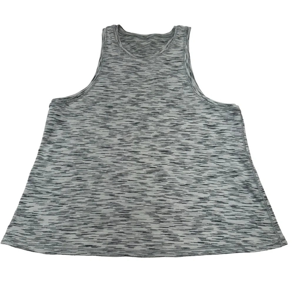 Lululemon Grey/White Workout Tank Top Size M/L - Picture 5 of 8